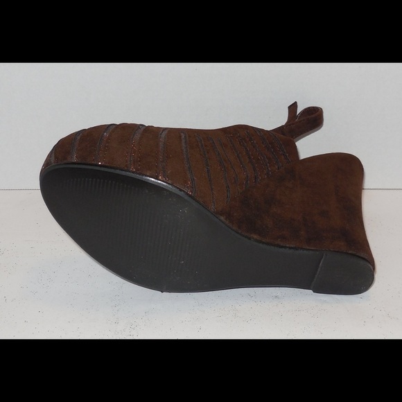 Lili collection brown heels sz 8 - Picture 5 of 8